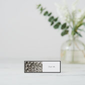  schrijfmachine Birthday Greeting Mini Visitekaartje (Staand voorkant)