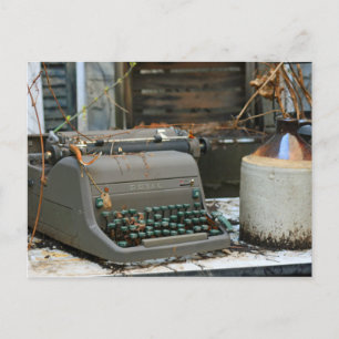Schrijfmachine Briefkaart