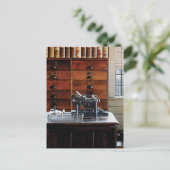 Schrijfmachine Briefkaart (Staand voorkant)