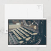 schrijfmachine briefkaart (Voorkant / Achterkant)