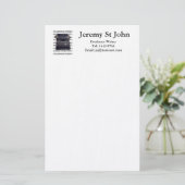  schrijfmachine briefpapier (Staand voorkant)