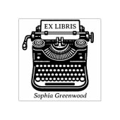  schrijfmachine - Ex Libris Rubberstempel (Afrduk)