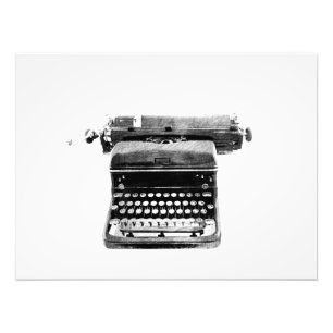 schrijfmachine foto afdruk
