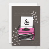  schrijfmachine Kaart - Ampersand (Voorkant / Achterkant)