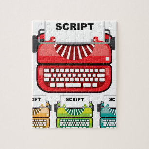 Schrijfmachine Legpuzzel