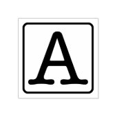 Schrijfmachine Letter A Rubberstempel (Afrduk)