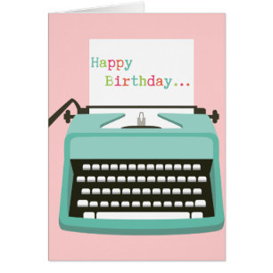 Schrijfmachine met notitie