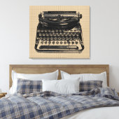 schrijfmachine op Canvas Afdruk (Insitu (Slaapkamer))