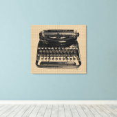 schrijfmachine op Canvas Afdruk (Insitu (Houten vloer))