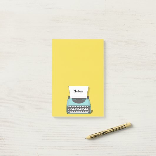   schrijfmachine post-it® notes (Op bureau)