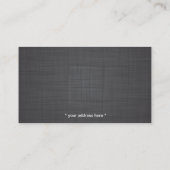 schrijfmachine psycholoog Linen Visitekaartje (Achterkant)