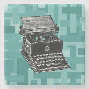  schrijfmachine stenen onderzetter