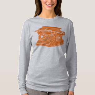  schrijfmachine t-shirt