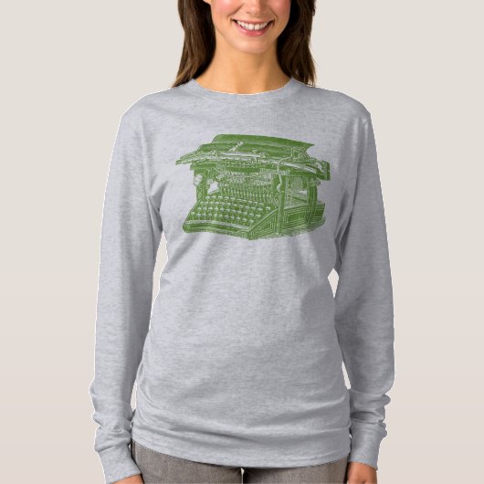  schrijfmachine t-shirt (Voorkant)