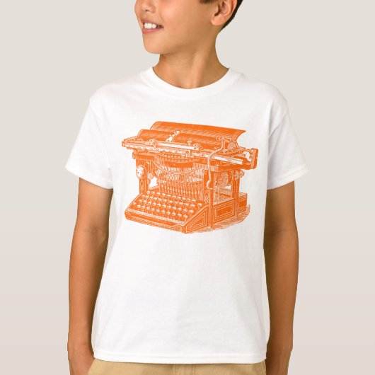  schrijfmachine t-shirt (Voorkant)