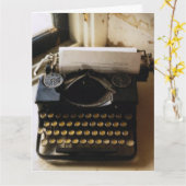  schrijfmachine, Valentijn Je bent gewoon mijn typ Kaart (Gele Bloem)