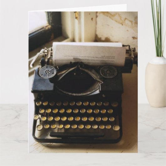  schrijfmachine, Valentijn Je bent gewoon mijn typ Kaart (Voorkant)