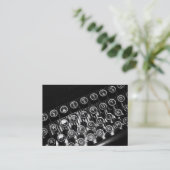  schrijfmachine visitekaartje (Staand voorkant)