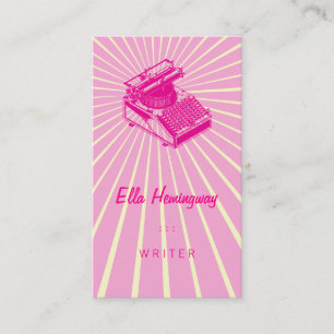 Schrijfmachine Visitekaartje
