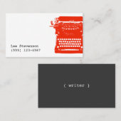 Schrijfmachine Visitekaartje schrijfmachine (Voorkant / Achterkant)