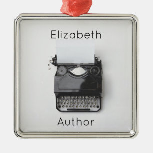 schrijfmachine voor journalisten blogger voor jou metalen ornament