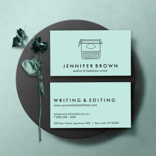 schrijfmachine voor schrijfmachine visitekaartje