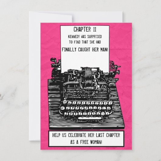 schrijfmachinefunctie kaart (Voorkant)