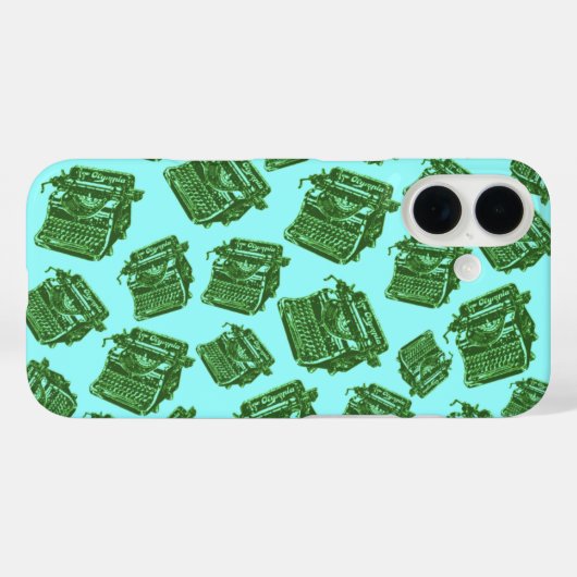  schrijfmachines Case-Mate iPhone case (Achterkant (horizontaal))