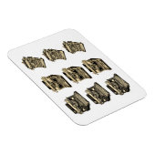  schrijfmachines magneet (Rechterzijde)