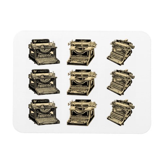  schrijfmachines magneet (Horizontaal)