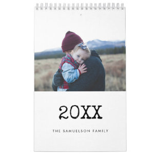  schrijfmachinescript 2025 familie kalender