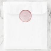 Schrijfmonogram Blush Metallic Wax Seal Sticker (Tas)