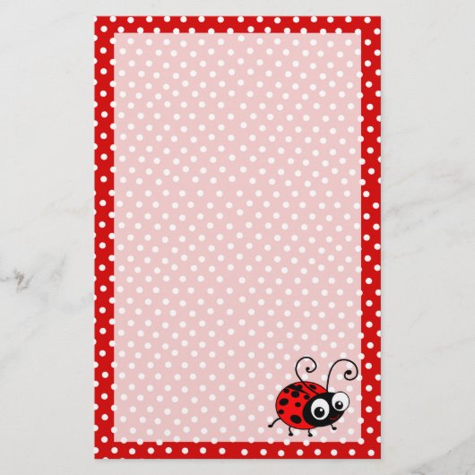 Schrijfpapier voor acute ladybug briefpapier (Voorkant)