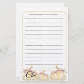 Schrijfpapier voor studenten briefpapier (Voorkant / Achterkant)