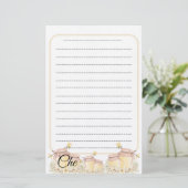 Schrijfpapier voor studenten briefpapier (Staand voorkant)