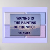Schrijfprijsopgave - Voltaire print (Voorkant)
