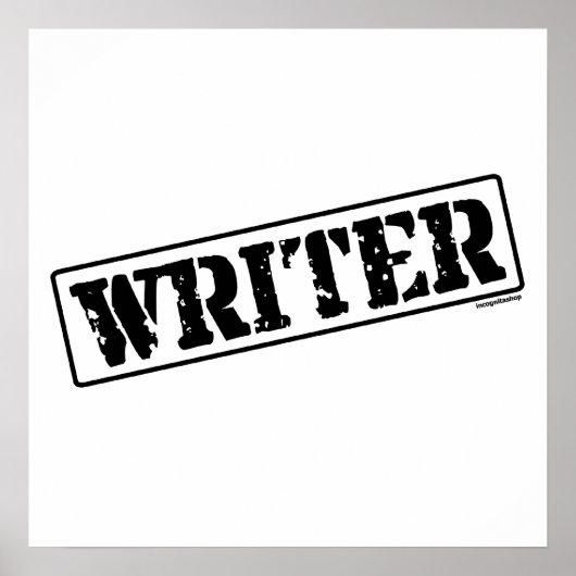 Schrijfstempel Poster (Voorkant)