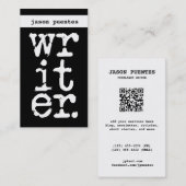 schrijfster visitekaartje (Voorkant / Achterkant)