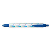 Schrijftinkt Kleur Blauw Trim Kleur Blauwe Pennen (Achterkant)