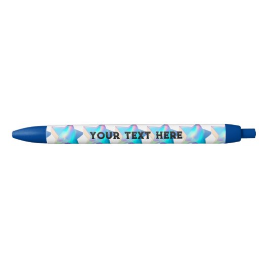 Schrijftinkt Kleur Blauw Trim Kleur Blauwe Pennen (Voorkant)