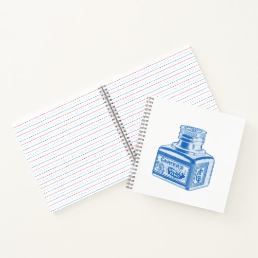 Schrijfvloeistof inktfles notitieboek (Binnen)