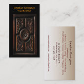 Schrijnwerker Visitekaartje (Voorkant / Achterkant)