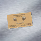 schrijnwerkerij magnetisch visitekaartje (Voorbeeld)