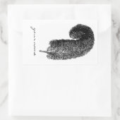 Schrijven Feather Bookplate Stickers (Tas)