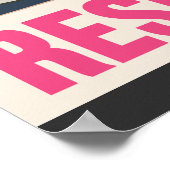 Schrijven is mijn weerstand - Retro Style Print (Hoek)