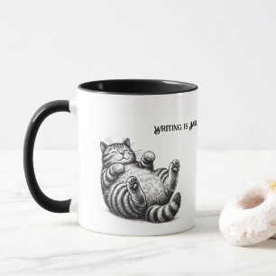 Schrijven is moeilijk - katten maken het moeilijke mok