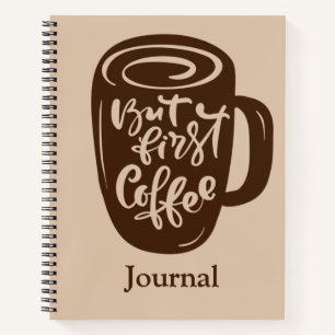 Schrijven met koffie notitieboek
