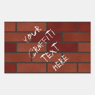 Schrijven op de muur rechthoekige sticker
