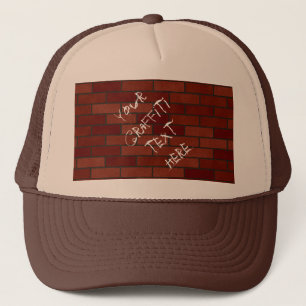 Schrijven op de muur trucker pet