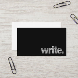 Schrijven: Schrijver, Freelance Writer, Auteur Visitekaartje